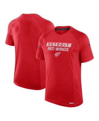 Fanatics - Men's  Red Detroit Red Wings Authentic Pro Rink Tech T-shirt