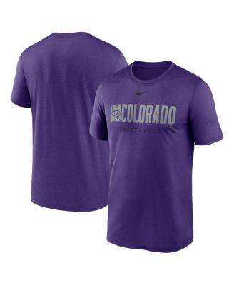 Nike - Men's Purple Colorado Rockies Knockout Legend Performance T-shirt