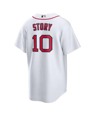 Men's Trevor Story White Boston Red Sox Home Replica Jersey