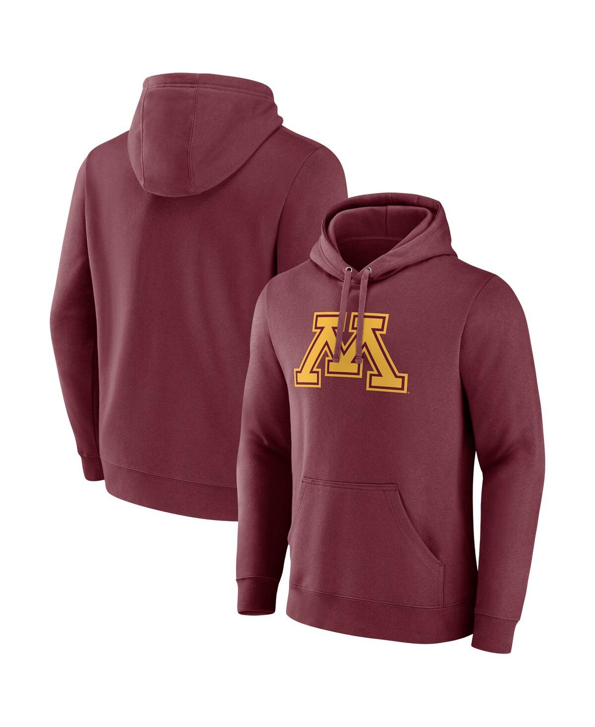 Fanatics Men's Maroon Minnesota Golden Gophers Fleece Pullover Hoodie - Maroon