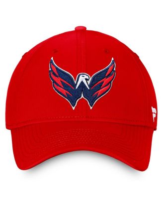 Men's Red Washington Capitals Core Primary Logo Flex Hat