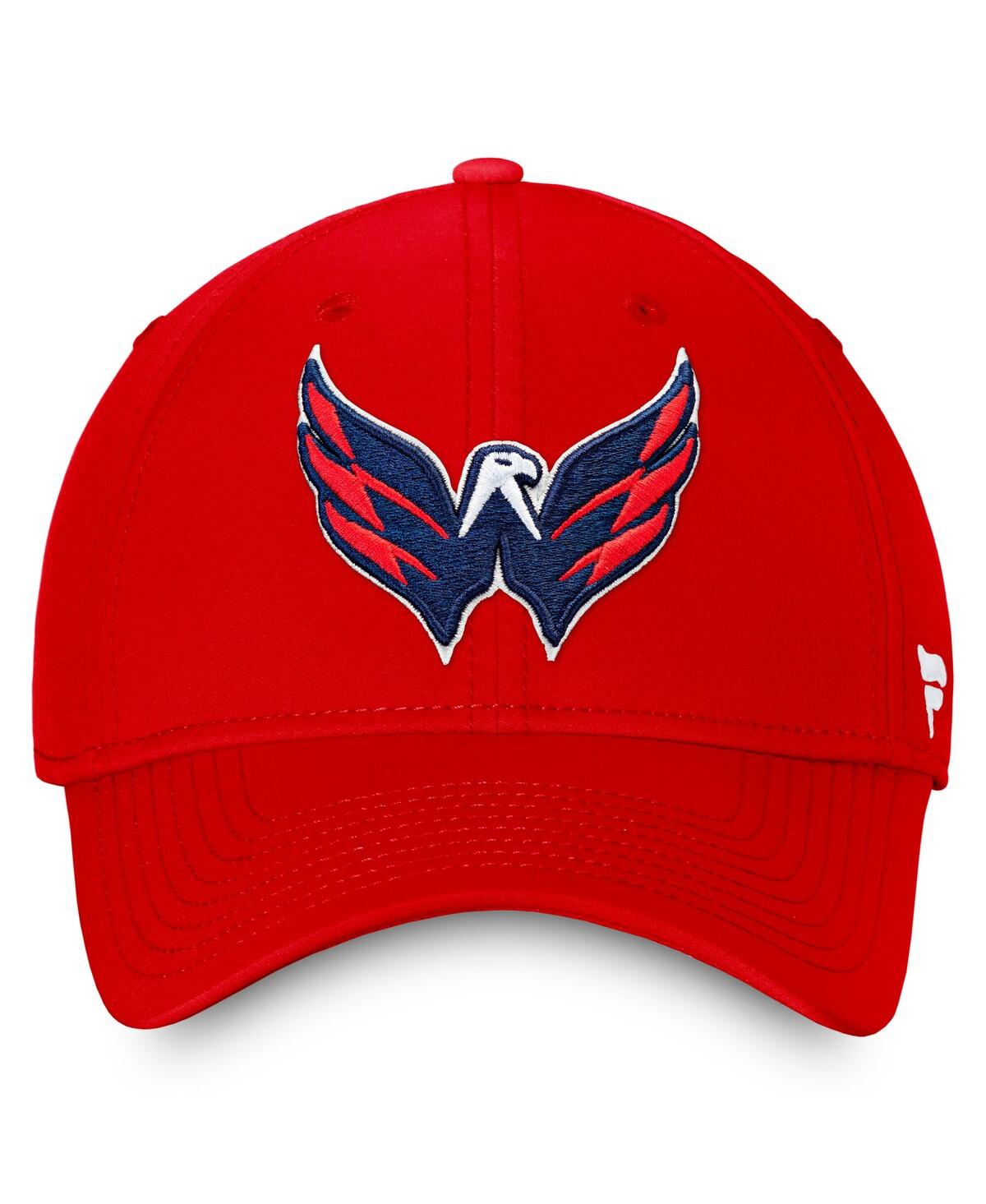 Fanatics Men's Red Washington Capitals Core Primary Logo Flex Hat In Red