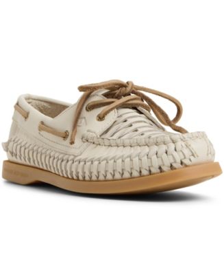 New Sperry Top Sider Distressed Off-White Woven Loafers Sz 8.5 New Sperry Top Sider Distressed Off-White Woven Loafers Sz  main image 4