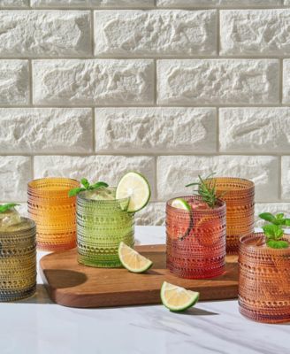 Khen Hobnail Beaded Highball Tumbler, Set of 6