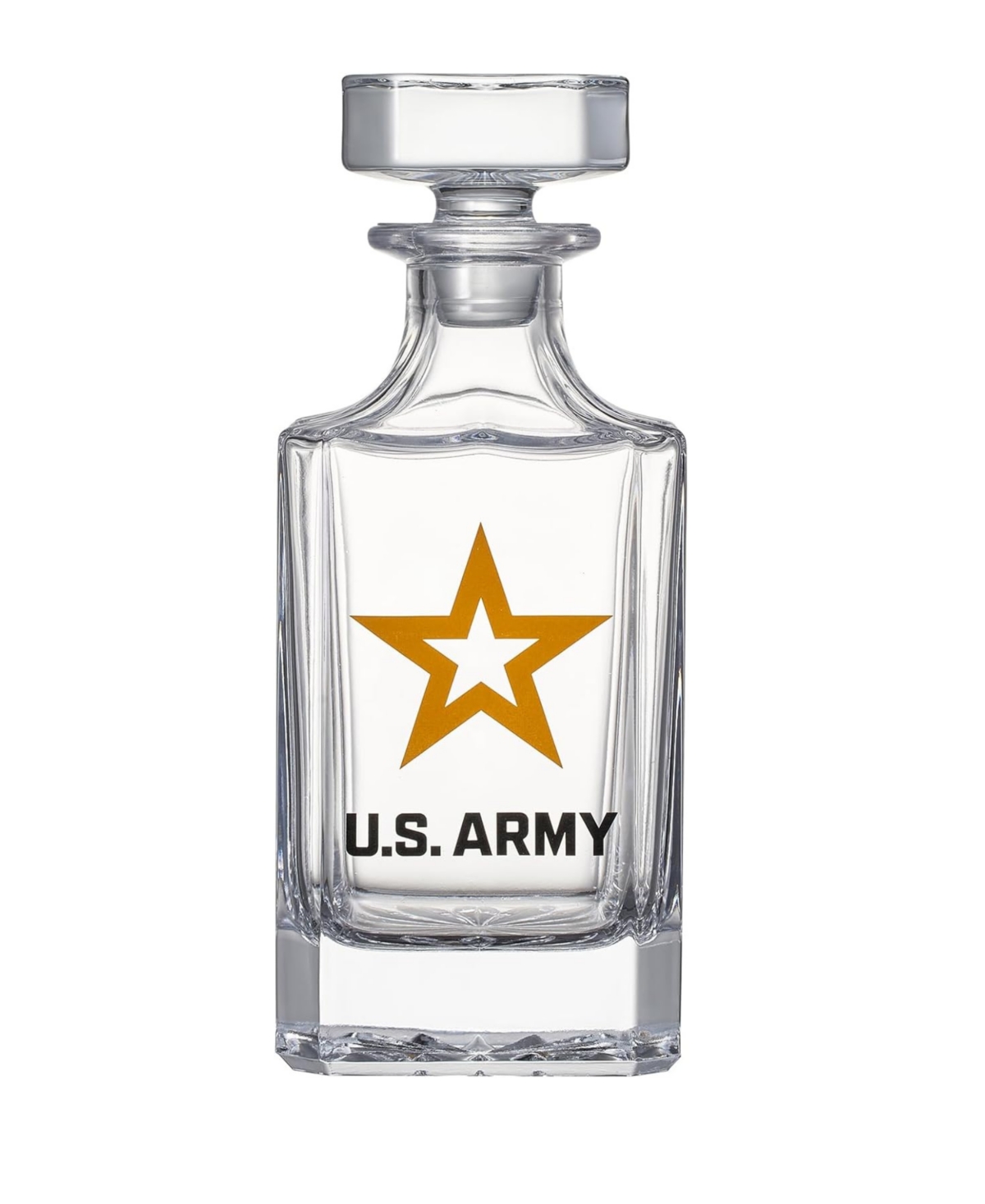 The Wine Savant Army Whiskey Decanter Gift Set In Clear