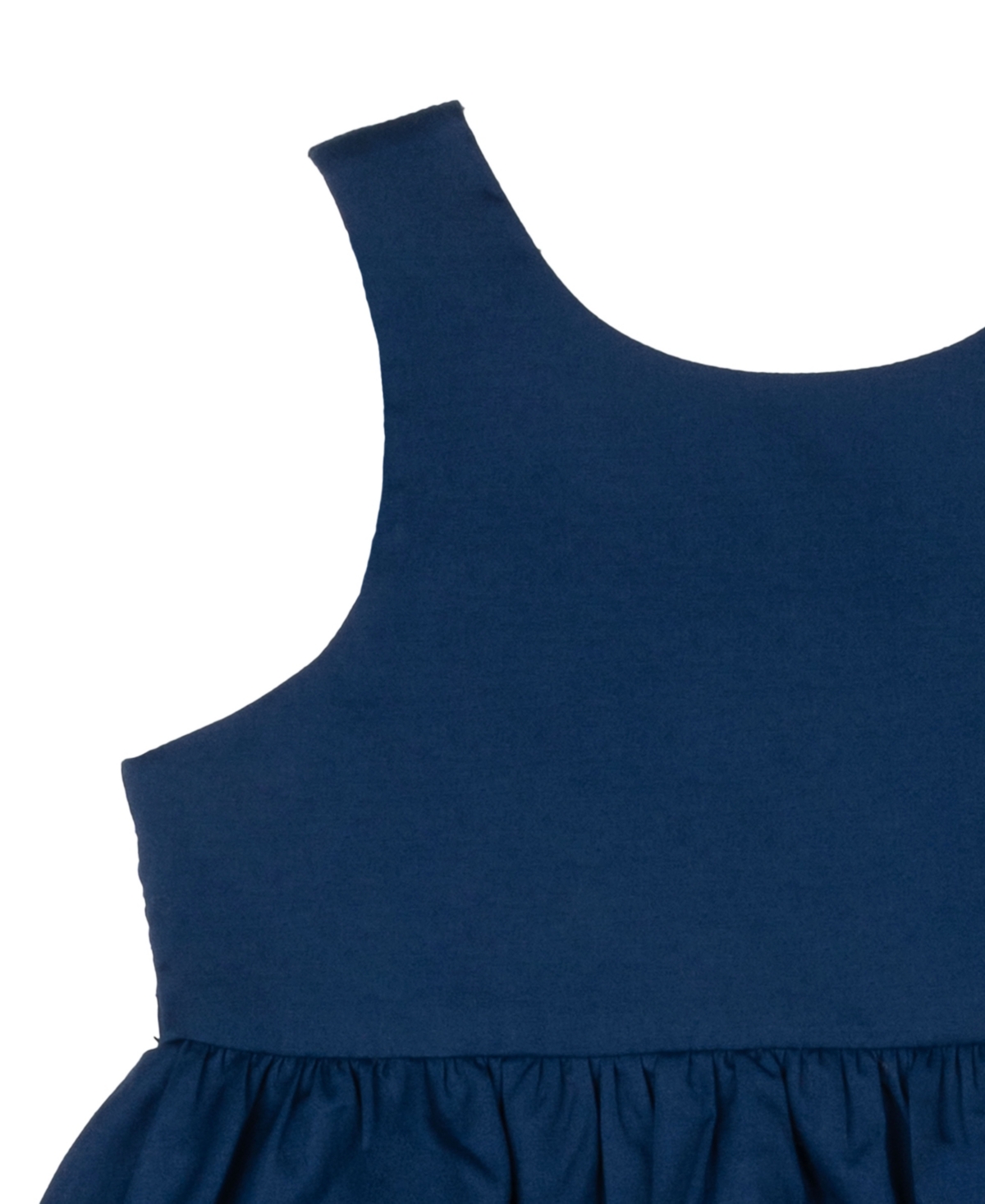 Rare Editions Baby Girls Cotton Bubble Skirt Dress In Navy