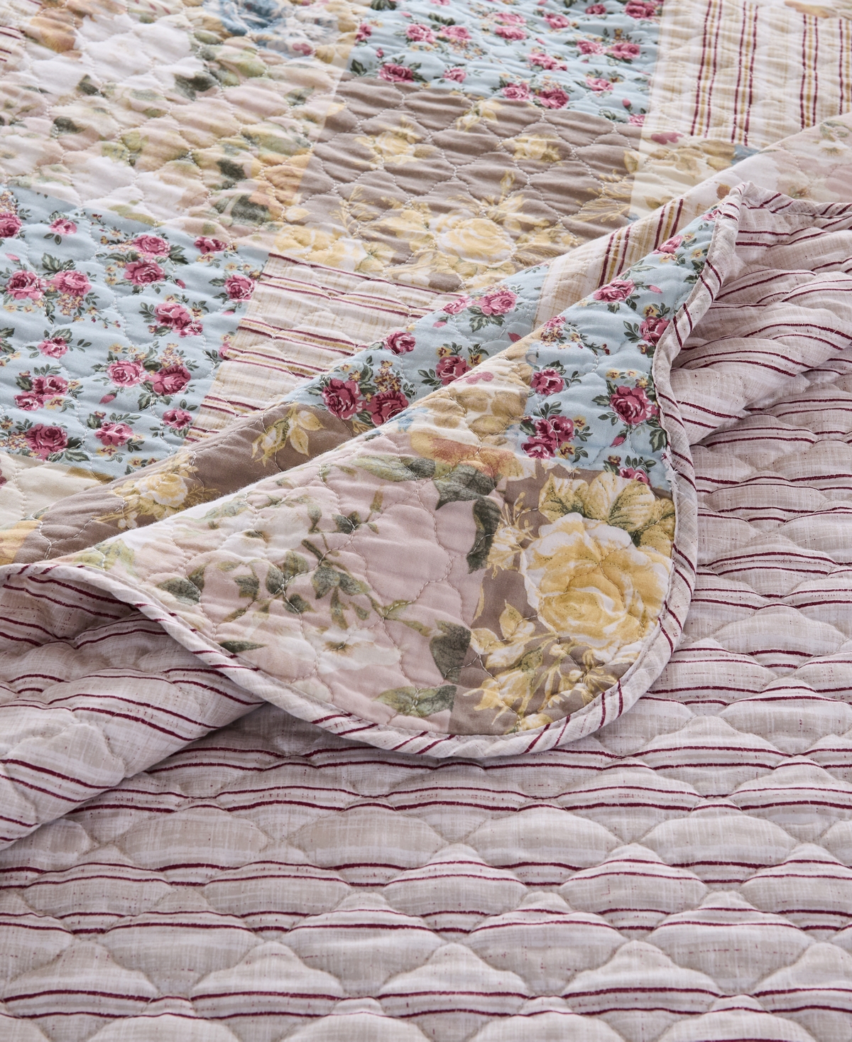 Greenland Home Fashions French Country Traditional 2-pc. Quilt Set, Twin In Multi