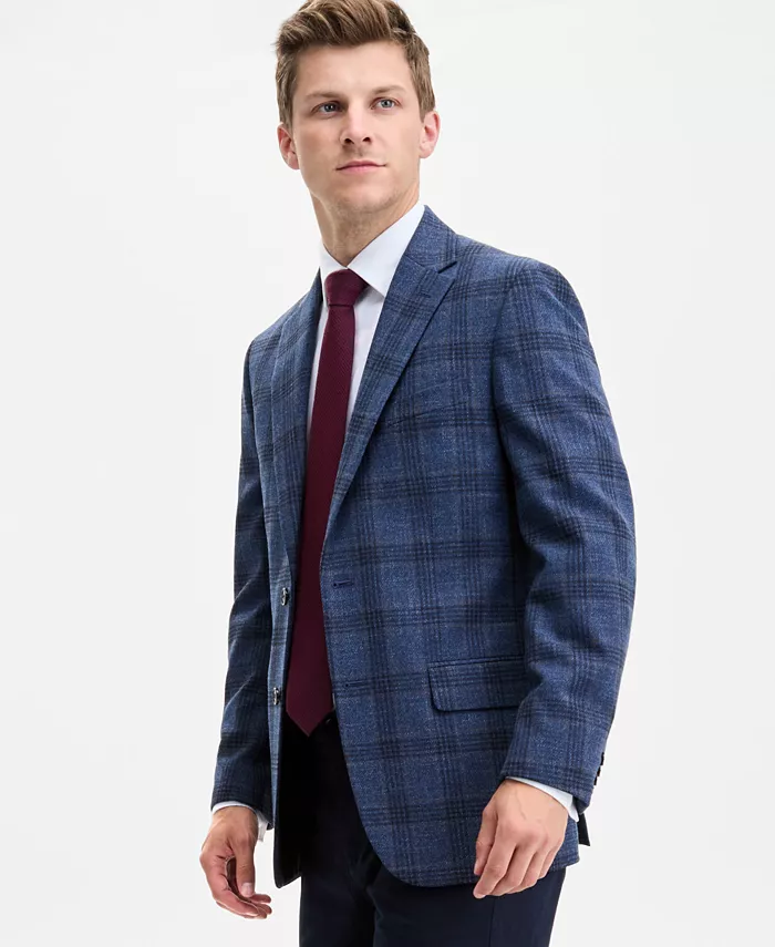 Men's Modern-Fit Check Sport Coat