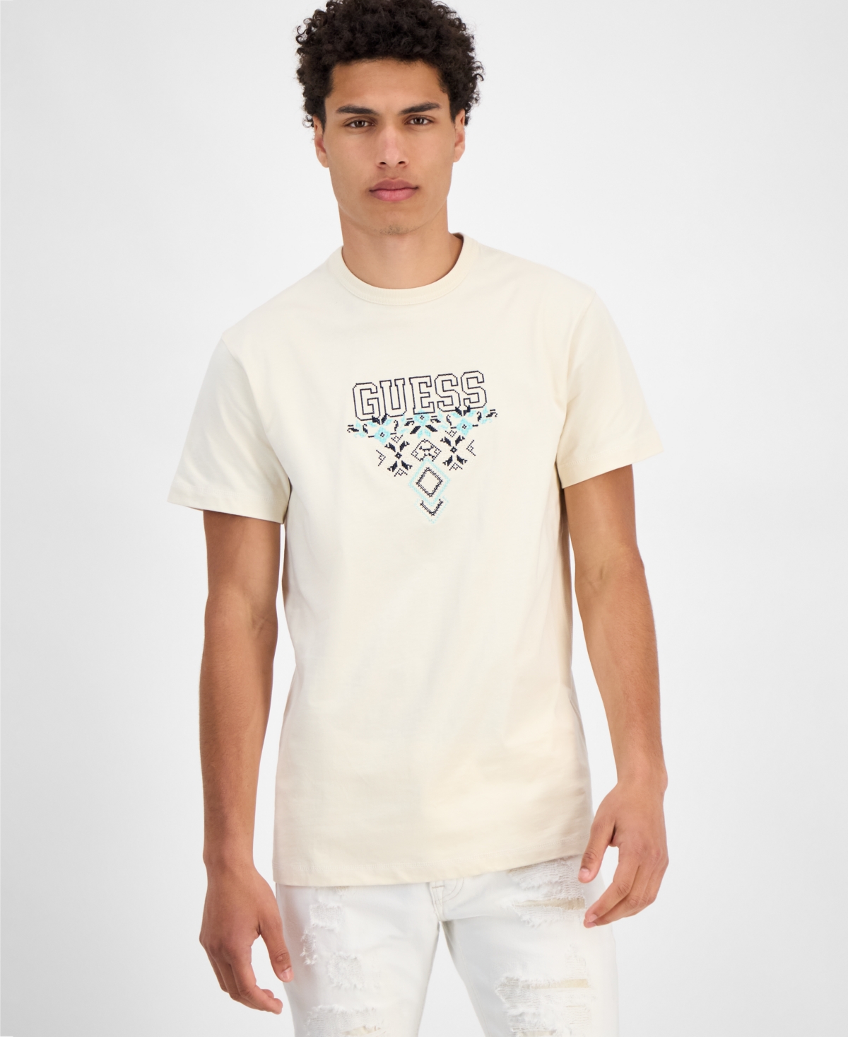 Men's Triangle Logo T-Shirt - Resort Sand