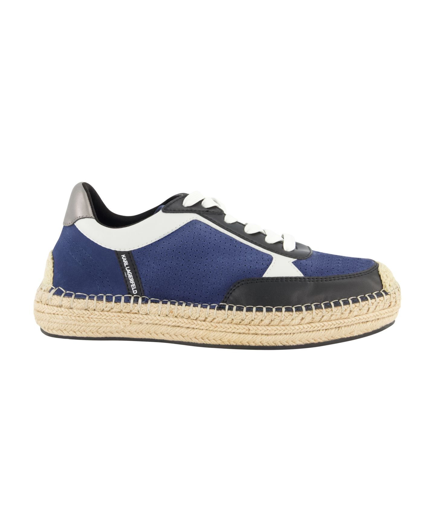 Мужские кроссовки KARL LAGERFELD PARIS Lace Up Espadrille Chunky Sole — фото 2