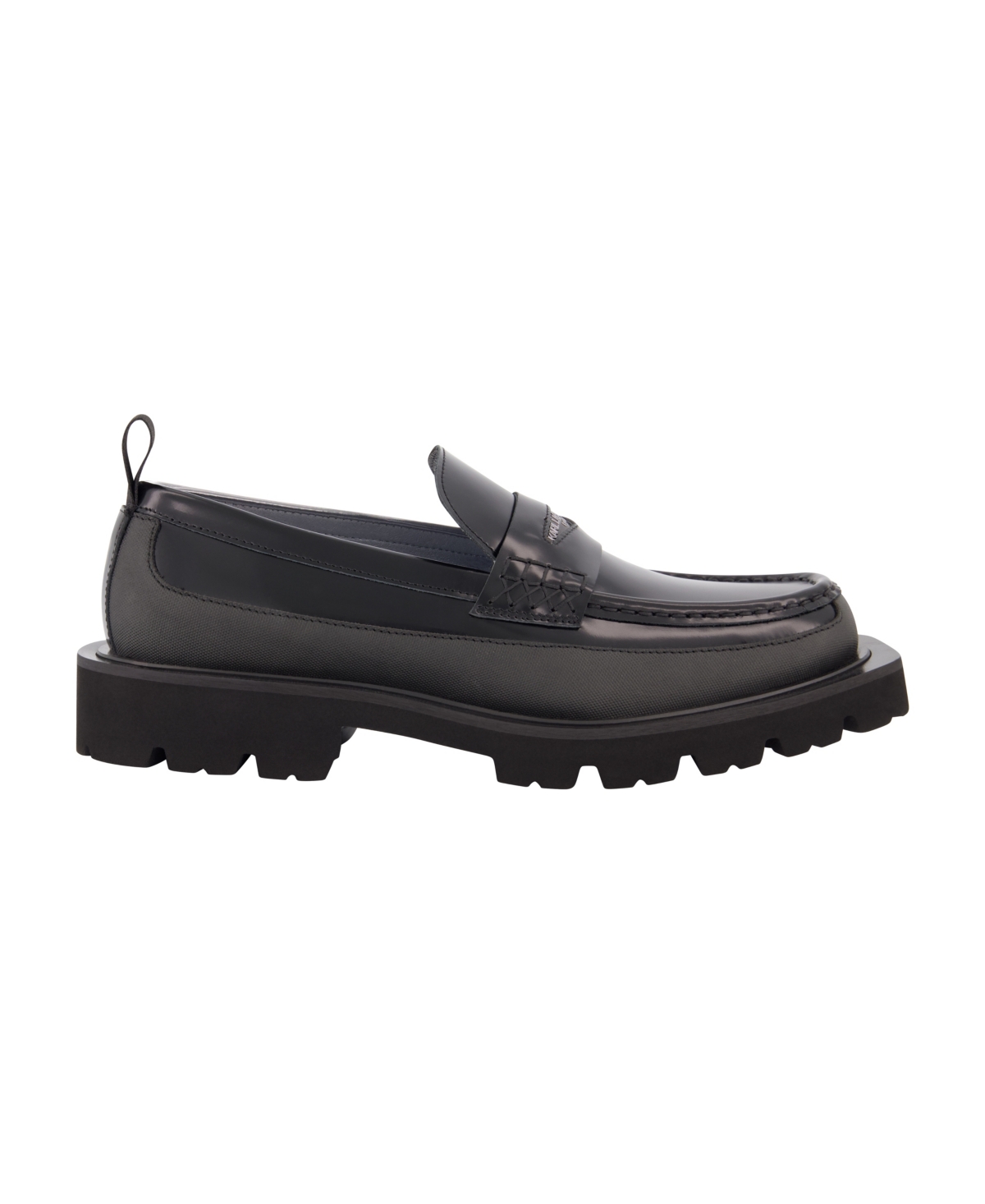 Karl Lagerfeld Paris White Label Lug Sole Penny Loafer In Black