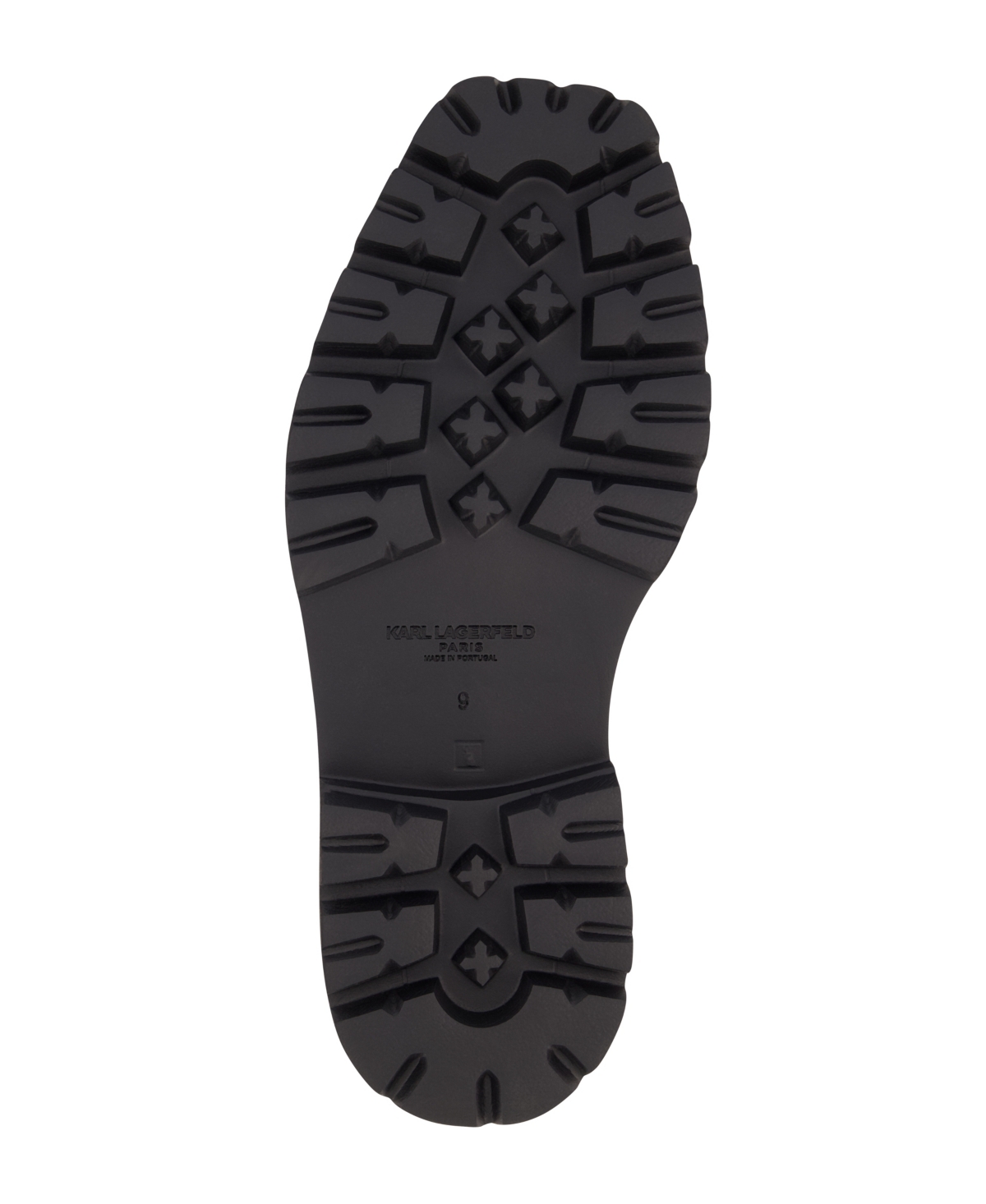 Karl Lagerfeld Paris White Label Lug Sole Penny Loafer In Black
