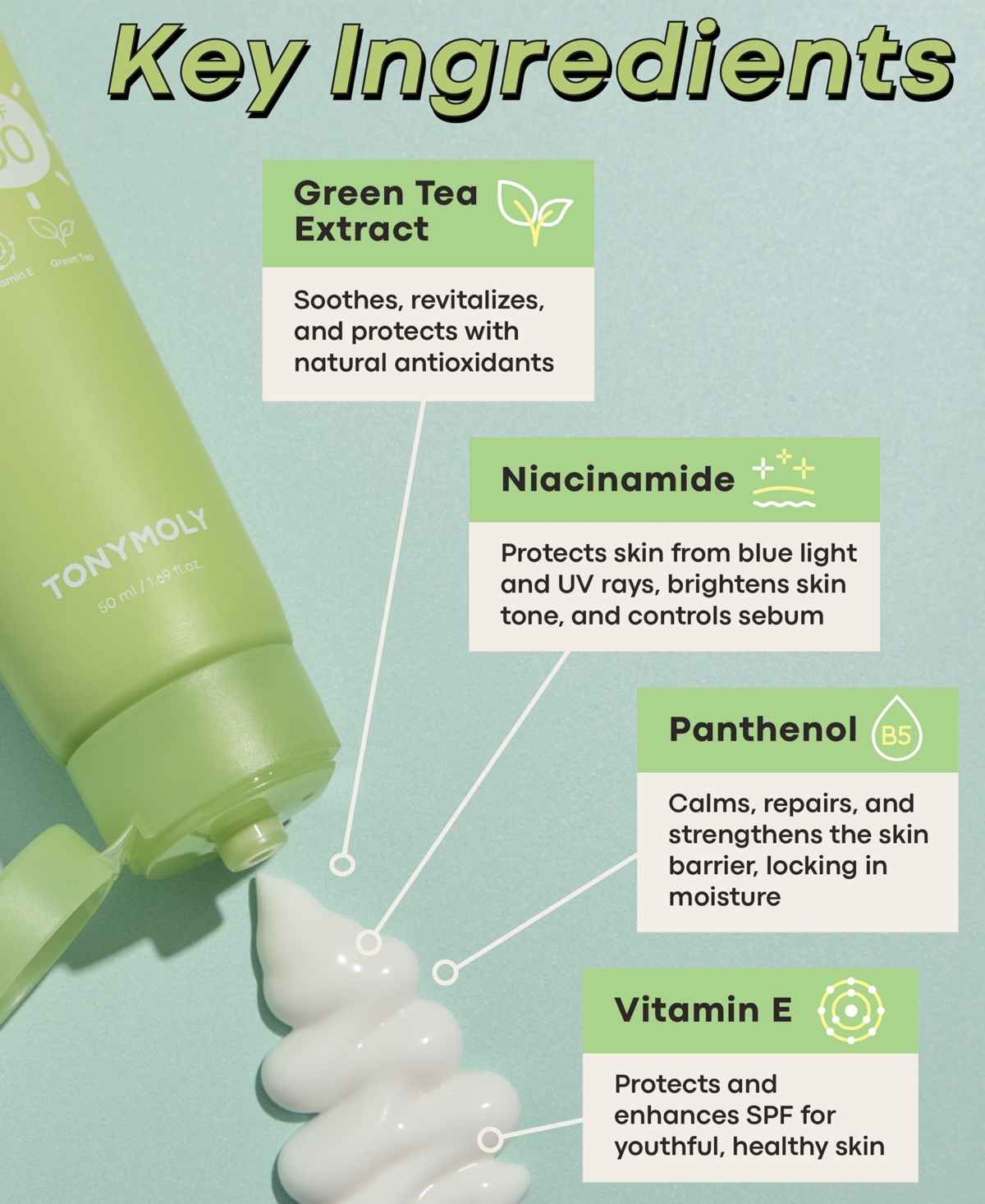 Tonymoly Green Tea Superlight Daily Defense Sunscreen In No Color