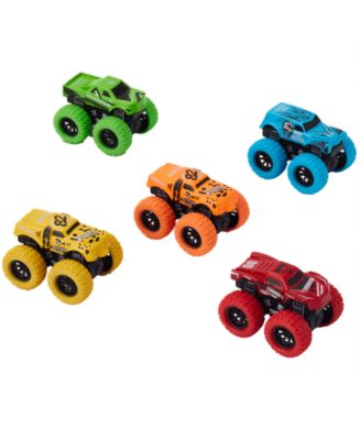 Pull Back Diecast Monster Trucks, 5-Pack