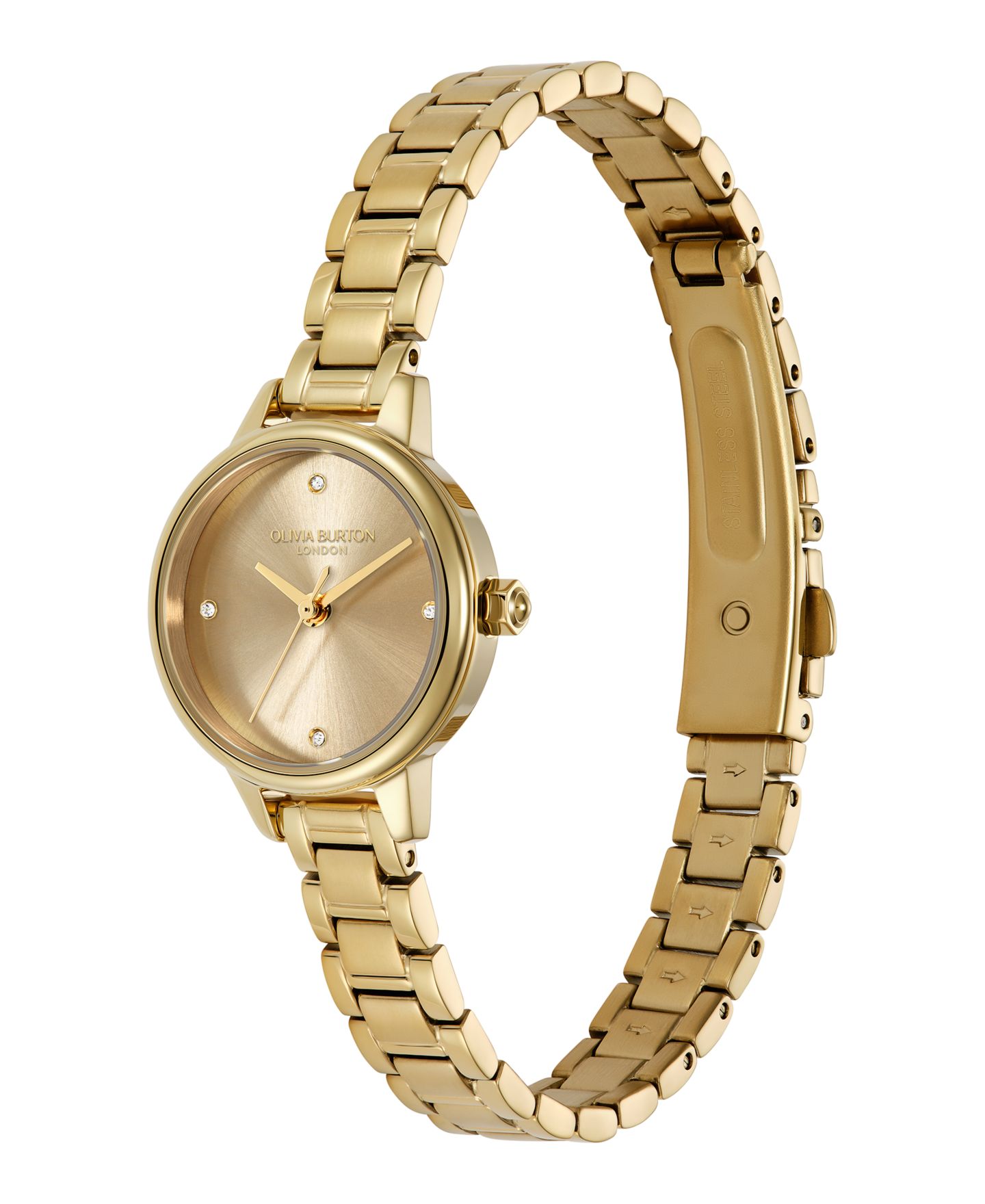 Женские часы Olivia Burton Mini Classic Gold Tone Stainless Steel Bracelet Watch, 23mm — фото 2