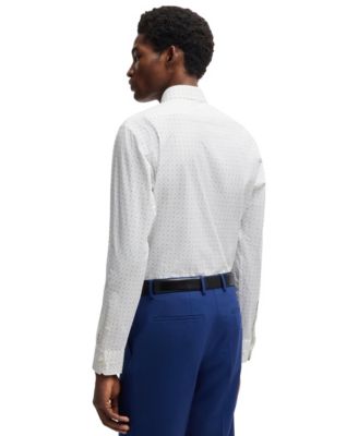 Men's Stretch-Cotton Regular-fit Dress Shirt