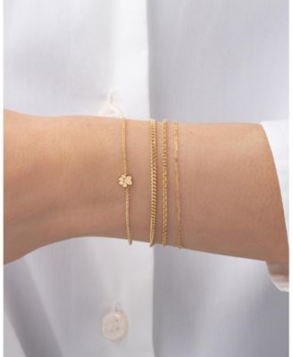 14k Gold Tiny Paw Bracelet