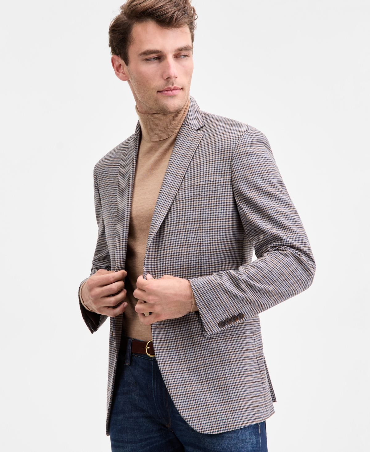 Kenneth Cole Reaction Men's Slim-fit Techni-cole Plaid Sport Coat In Multi