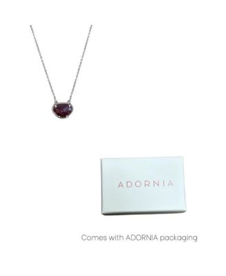 Birthstone Necklace .925 sterling silver