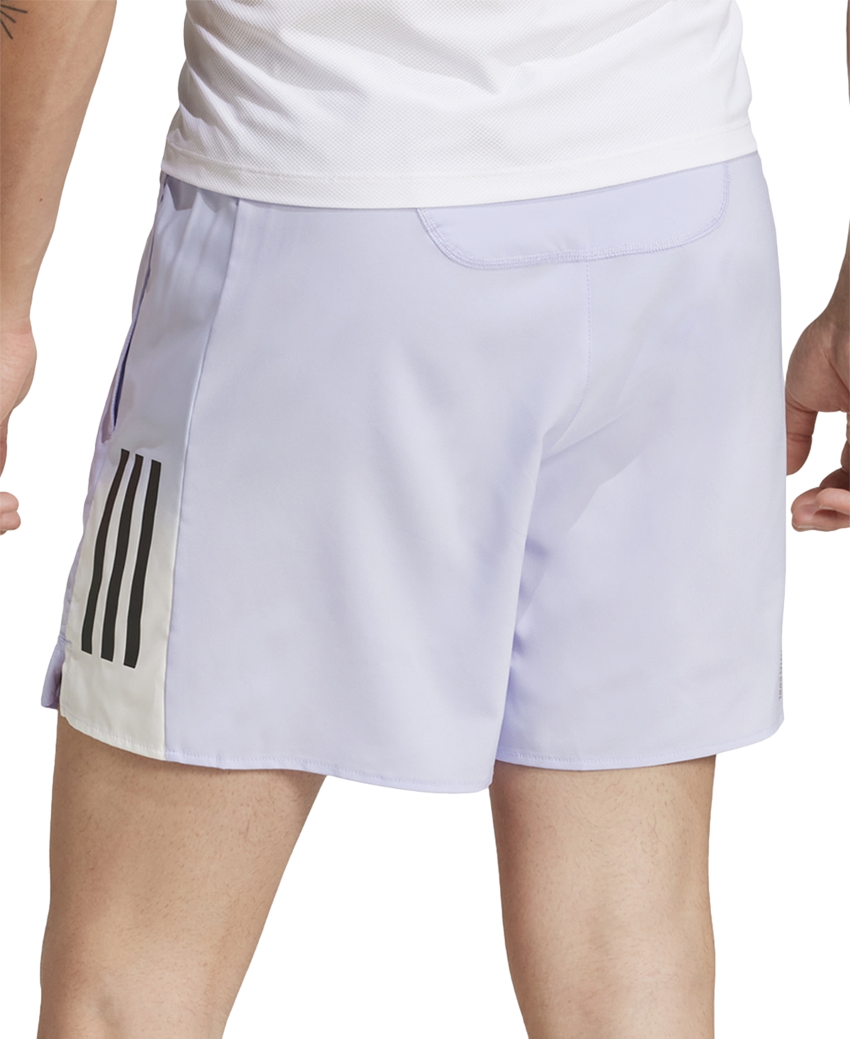 Adidas Originals Men's Stripe Logo Shorts In Vioton