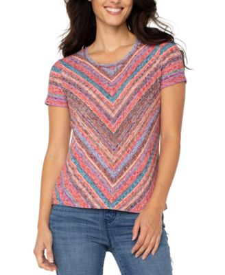 Petite Short-Sleeve Scoop-Neck Knit Top