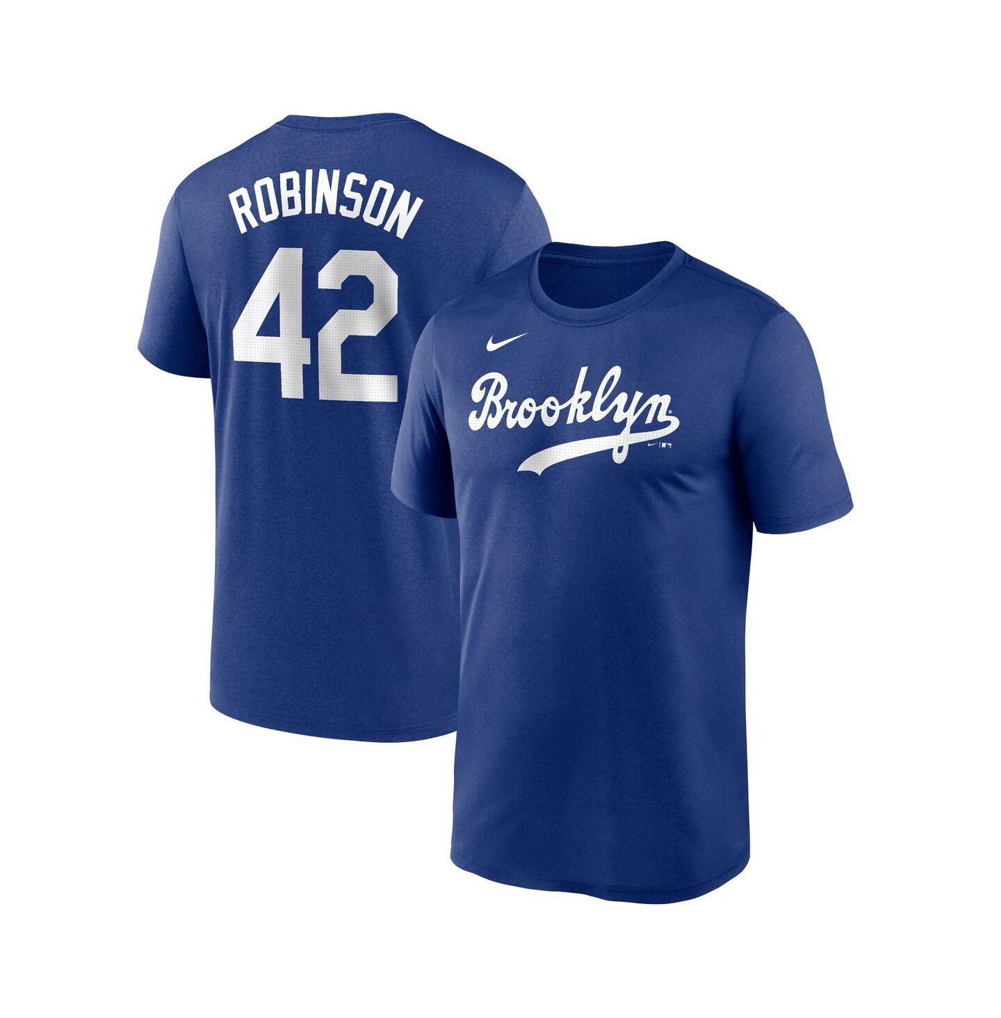 Мужская футболка Nike Jackie Robinson Royal Brooklyn Dodgers Legend Name and Number Home — фото 1