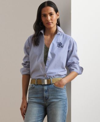 Women's Striped Long-Sleeve Shirt