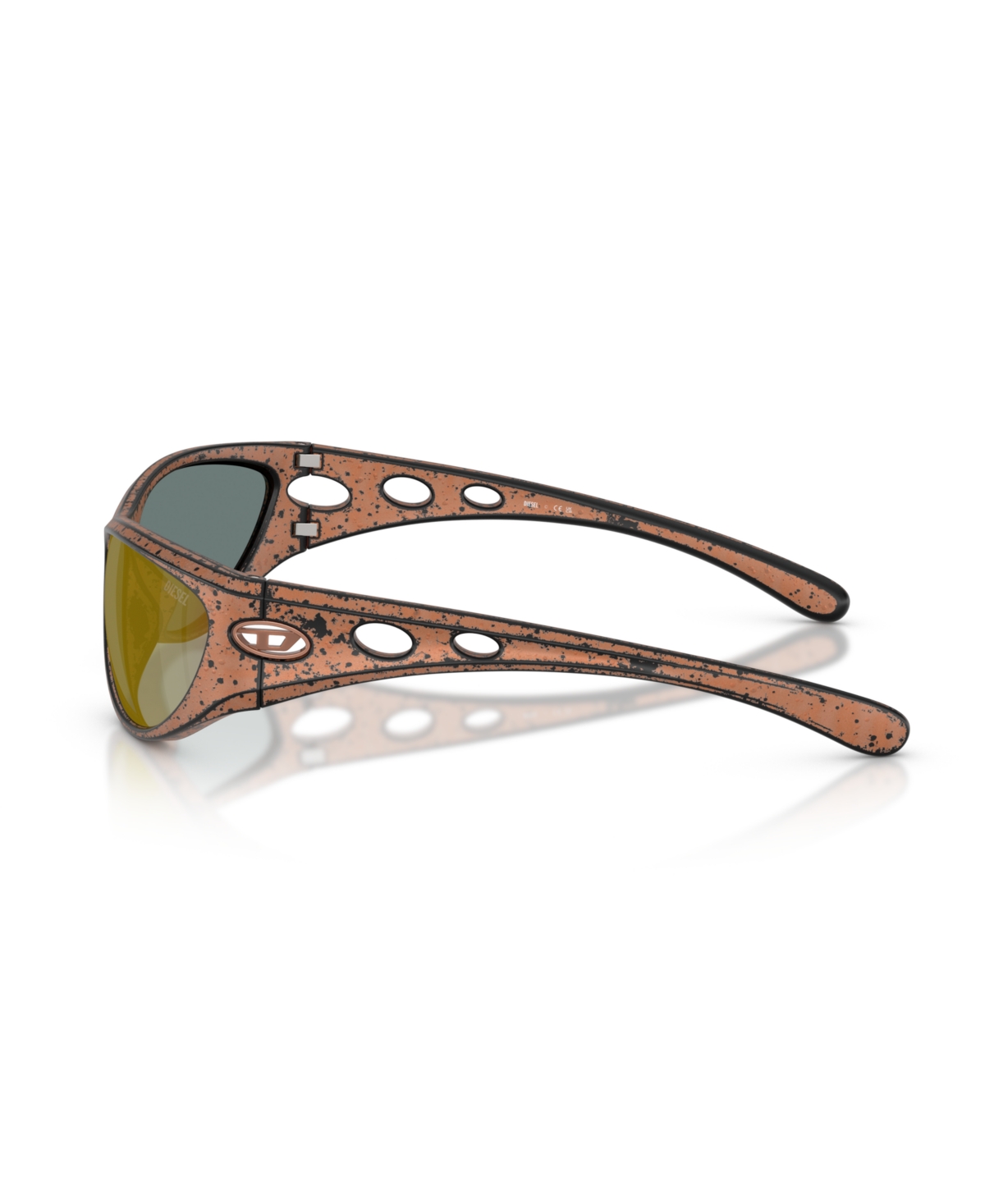 Diesel Unisex Sunglass Dl3004u In Bronze Barrelling Black