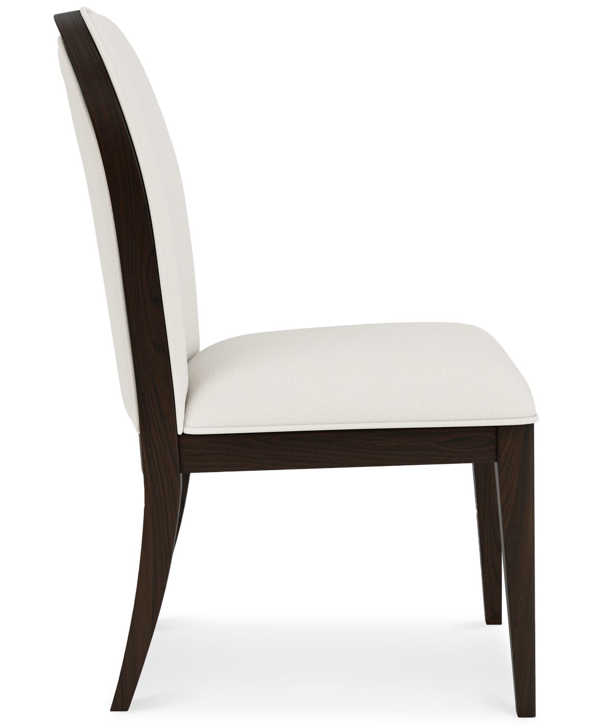 Macy's Mazen Curved Side Chair In White