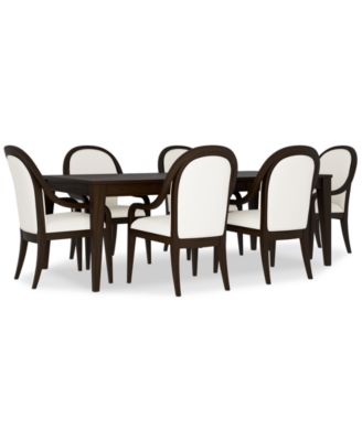 Mazen 7-Pc. Dining Set (Table & 6 Arm Chairs)