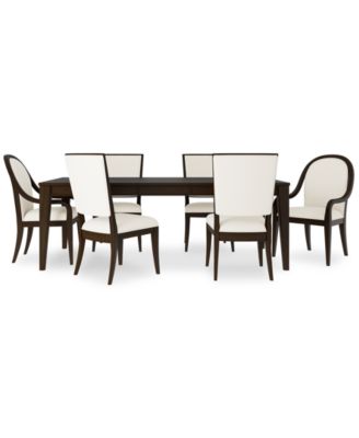 Mazen 7-Pc. Dining Set (Table, 4 Side Chairs & 2 Arm Chairs)