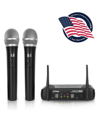 Premier Series Professional 2-Channel UHF Wireless Handheld Microphone System with Selectable Frequency