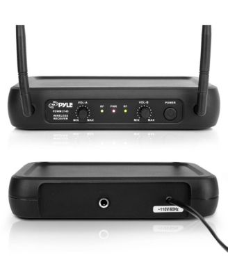 VHF Fixed Frequency with Adjustable Volume Control Wireless Microphone System