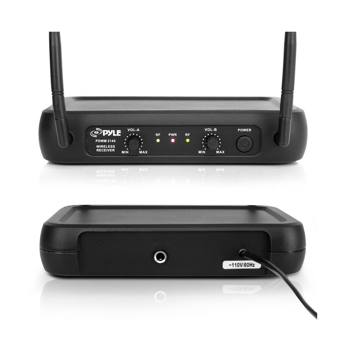 Pyle Wireless Microphone System – Vhf Fixed Frequency with Adjustable Volume Control