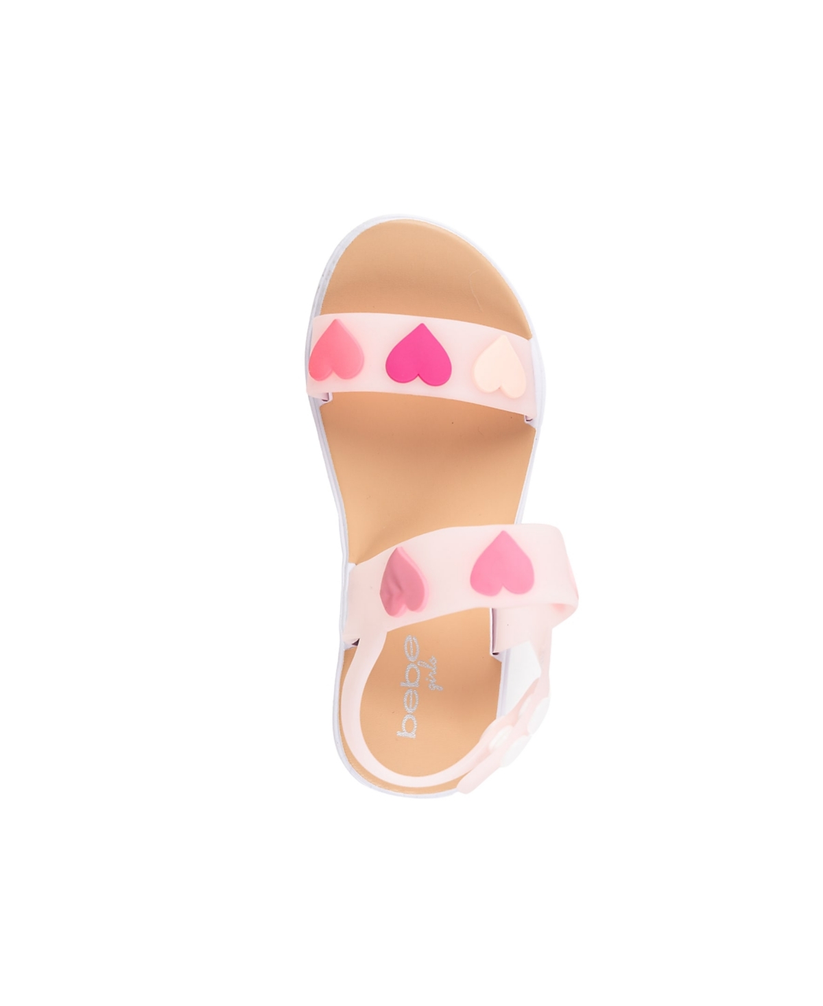 Bebe Little Girls Trendy And Comfortable With Charms Sandals In Pink