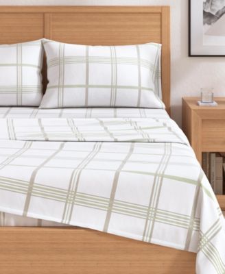 Ultra-Soft Turkish Cotton Plaid Flannel Sheet Set