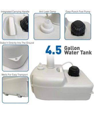 Portable Handwash Sink with 24 Liter Waste Holding Tank, Basin Stand, and Rolling Wheels – Ideal for Indoor & Outdoor Use