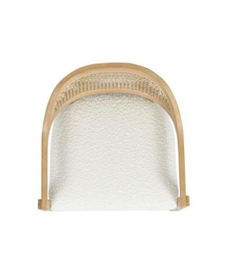  Mid-Century Modern 26" wood  Cane Back Kitchen Island Chair Counter Stool