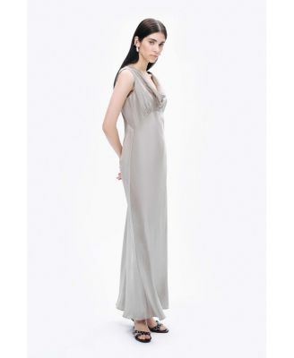 Women's Cowl Neck Maxi Dress