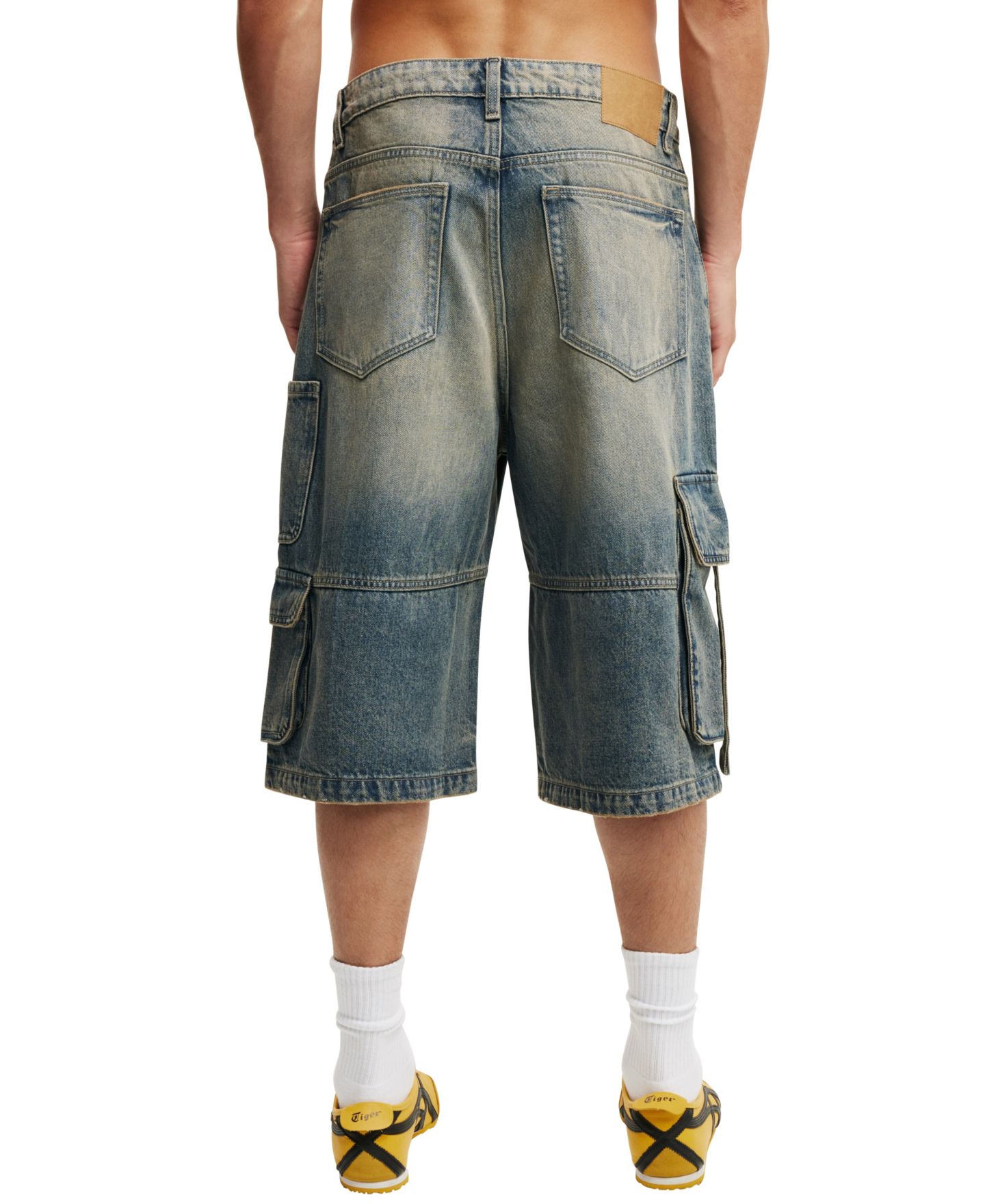Мужские шорты COTTON ON Super Baggy Jort, цвет: Синий, вариант 1 — фото 2