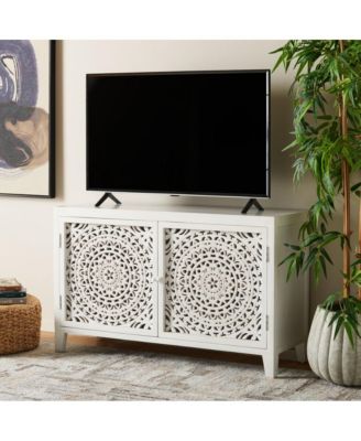 Raelie 2 Shelf 2 Door Media Stand