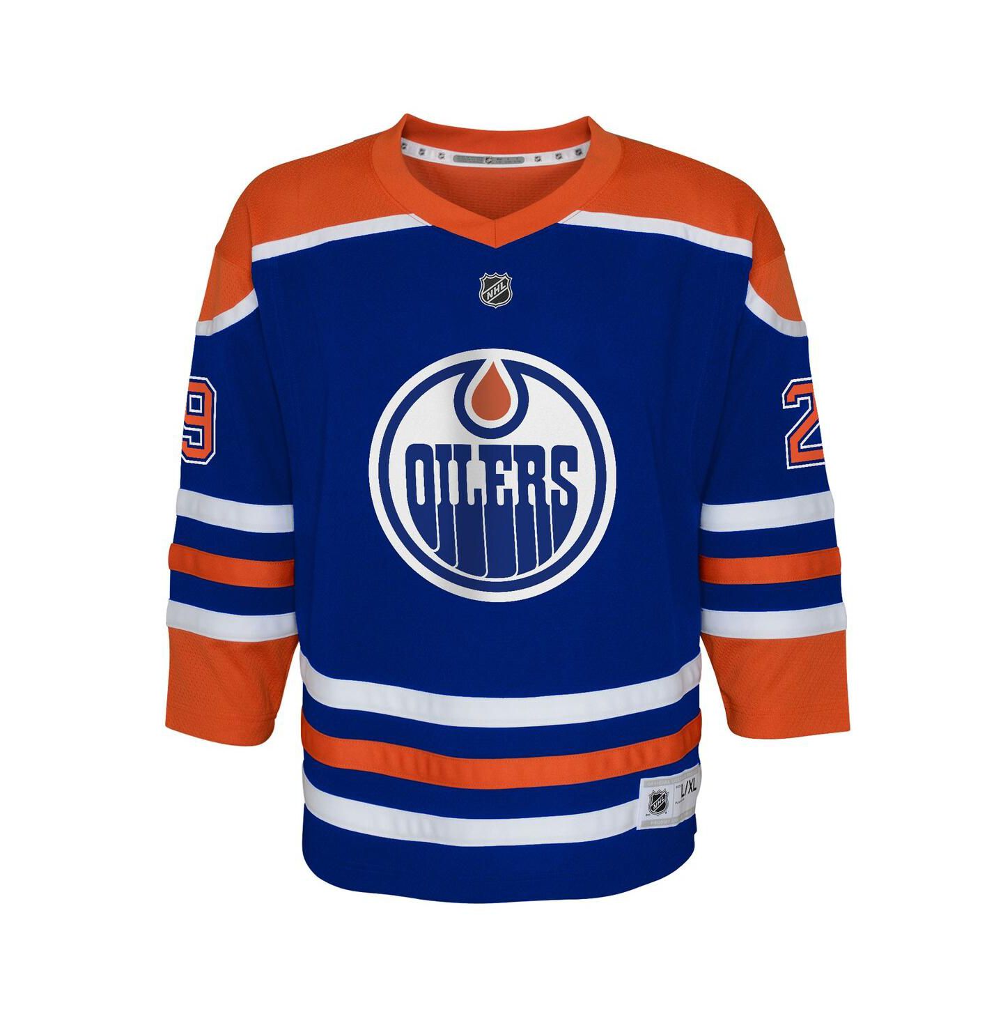 Детский топ Outerstuff Leon Draisaitl Royal Edmonton Oilers Home Replica Player Jersey — фото 3