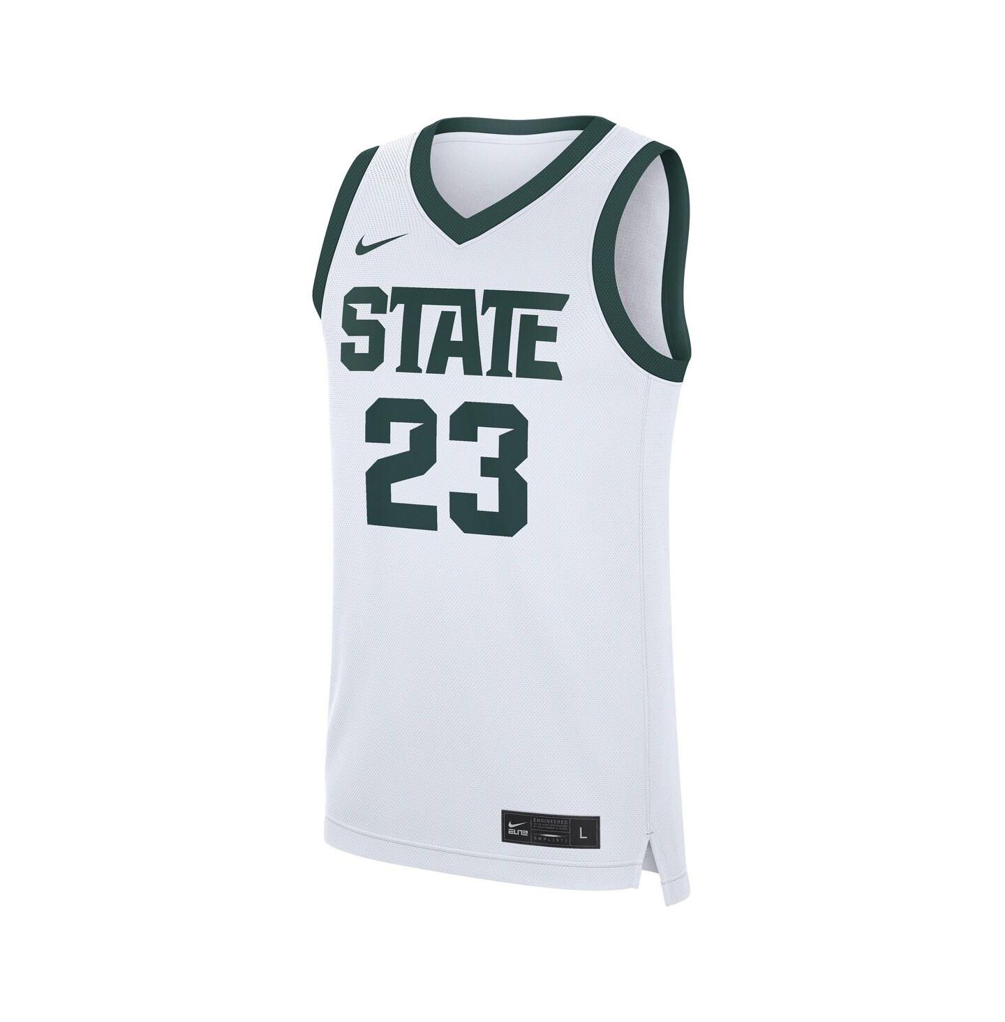 Мужской топ Nike Draymond Green White Michigan State Spartans Performance Replica Basketball Jersey — фото 2