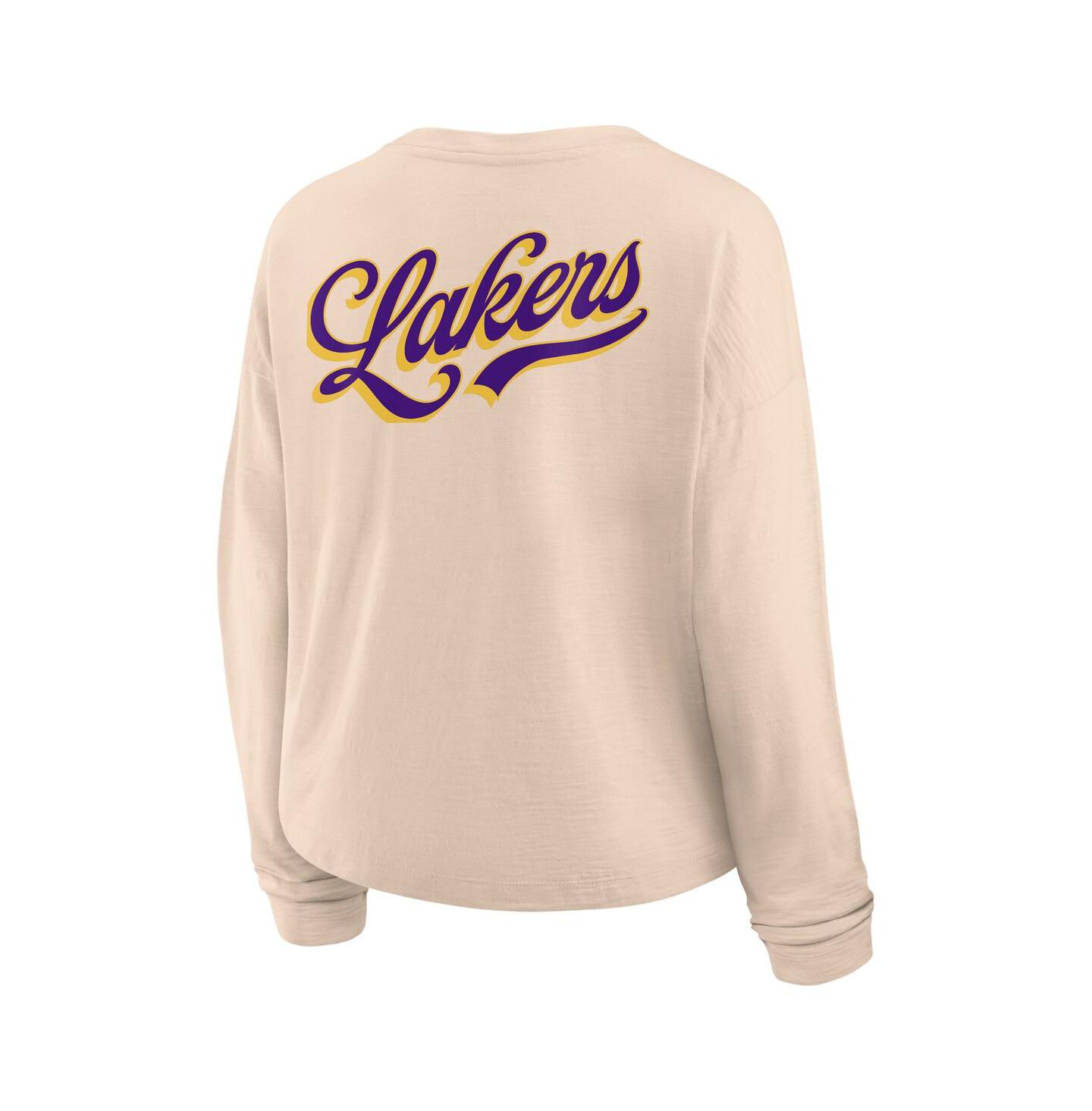Женская футболка Fanatics Natural Los Angeles Lakers Boxed Out Drop Fashion Long Sleeve — фото 2