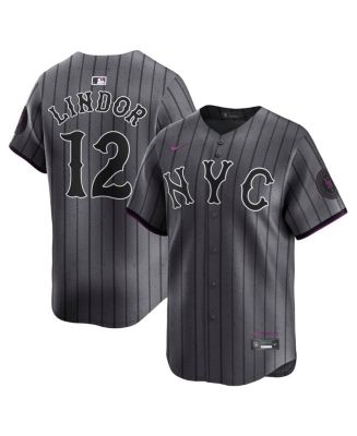 Nike Men's Francisco Lindor Gray New York Mets City Connect