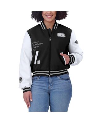 Women's Black/White NFL Varsity Full-Zip Jacket