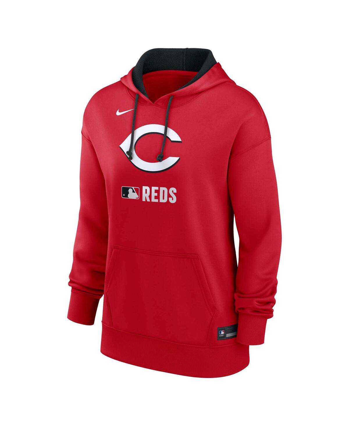 Nike Women's Red Cincinnati Reds Authentic Collection Performance Pullover Hoodie In Red