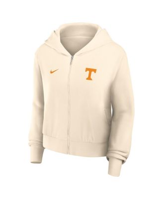Women's Cream Tennessee Volunteers Chill Midi Full-Zip Hoodie