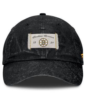 Women's Black Boston Bruins Heritage Away Game Adjustable Hat