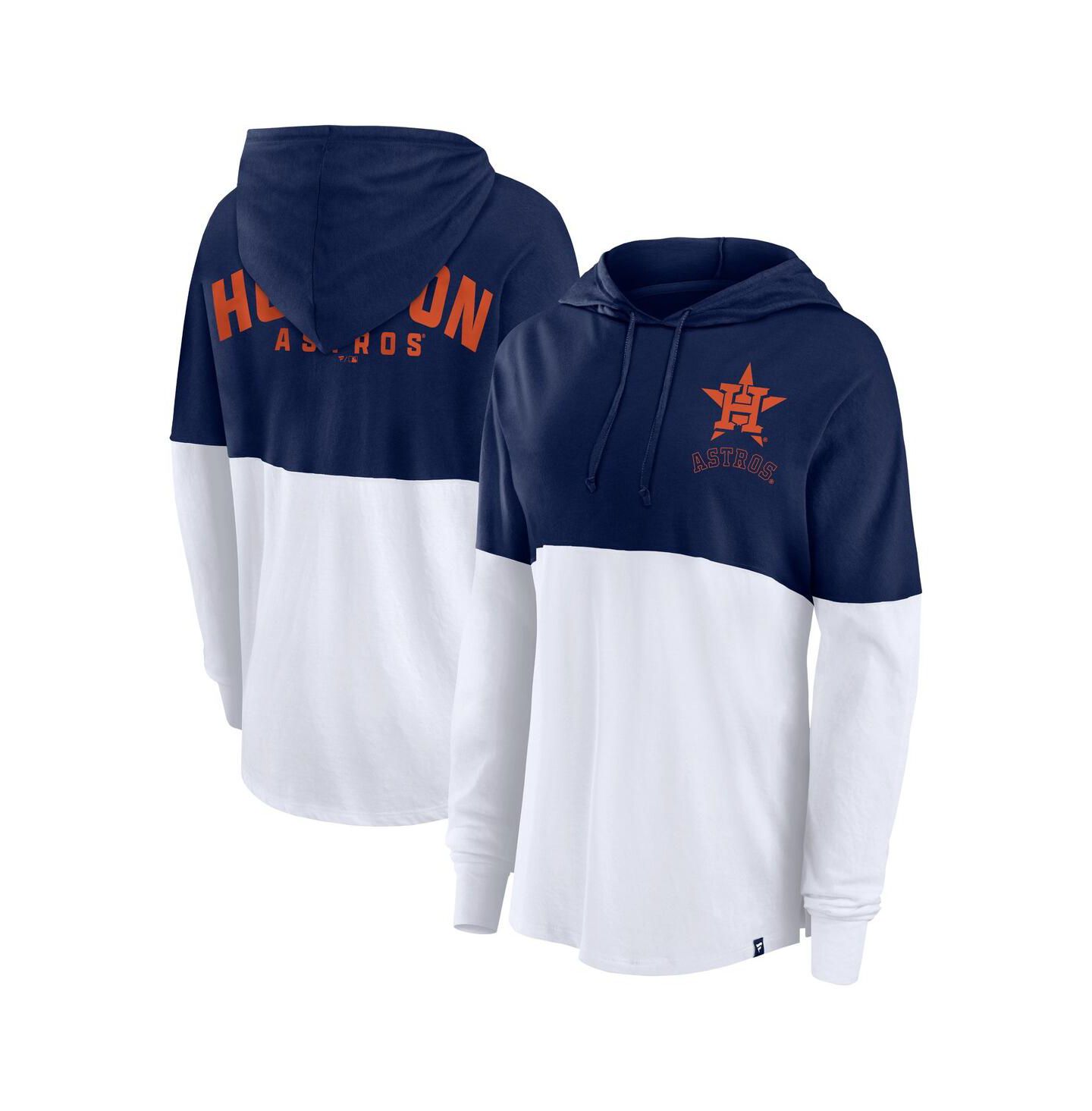 Женское худи Fanatics Navy/White Houston Astros Backup Option Pullover — фото 1